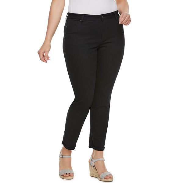 Plus Size Sonoma Goods For Life® Curvy Fit Sateen Skinny Pants