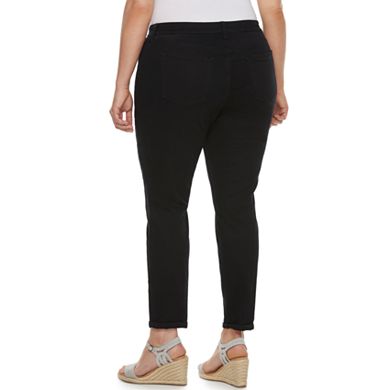 Plus Size Sonoma Goods For Life® Curvy Fit Sateen Skinny Pants