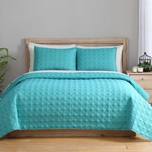 VCNY 2-piece Clairebella Reversible Coverlet Set