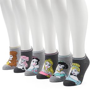 Women's 6-pk. Disney Princess No-Show Socks