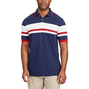 Big & Tall Chaps Classic-Fit Striped Performance Polo