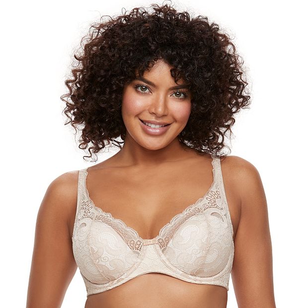 Playtex Women's Love My Curves Beautiful Lace & Lift Underwire