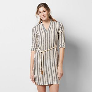 Petite SONOMA Goods for Life™ Linen-Blend Shirtdress