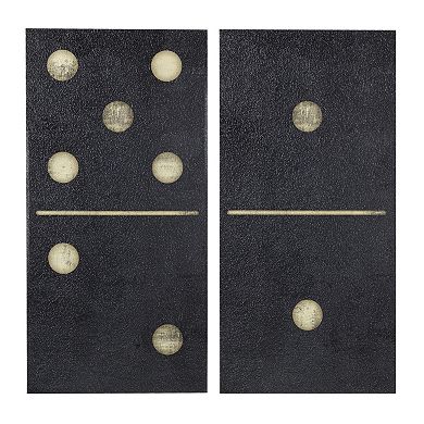 INK+IVY Two Black Dominos Canvas Wall Art 2-piece Set