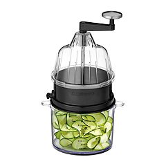 Cheer Collection Vegetable Chopper with Container - 10 in 1 Food Slicer  Vegetable Cutter with 8 Blades - Cheer Collection