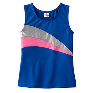 Girls 4-14 Jacques Moret Hologram Metallic Tank Top