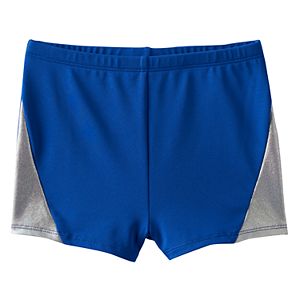 Girls 4-14 Jacques Moret Hologram Metallic Hem Shorts
