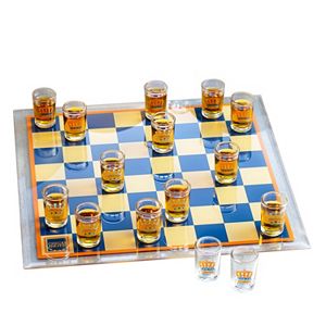 Game Night Shot Glass Checkers Game Set