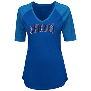 Plus Size Majestic Chicago Cubs Baseball Tee