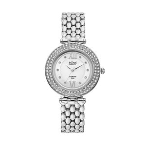 burgi Women's Diamond & Crystal Swiss Watch