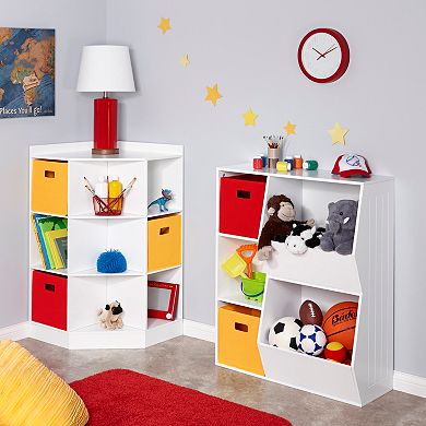 RiverRidge Kids Cubby Corner Storage Cabinet 