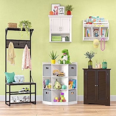 RiverRidge Kids Cubby Corner Storage Cabinet 