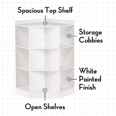 RiverRidge Kids Cubby Corner Storage Cabinet