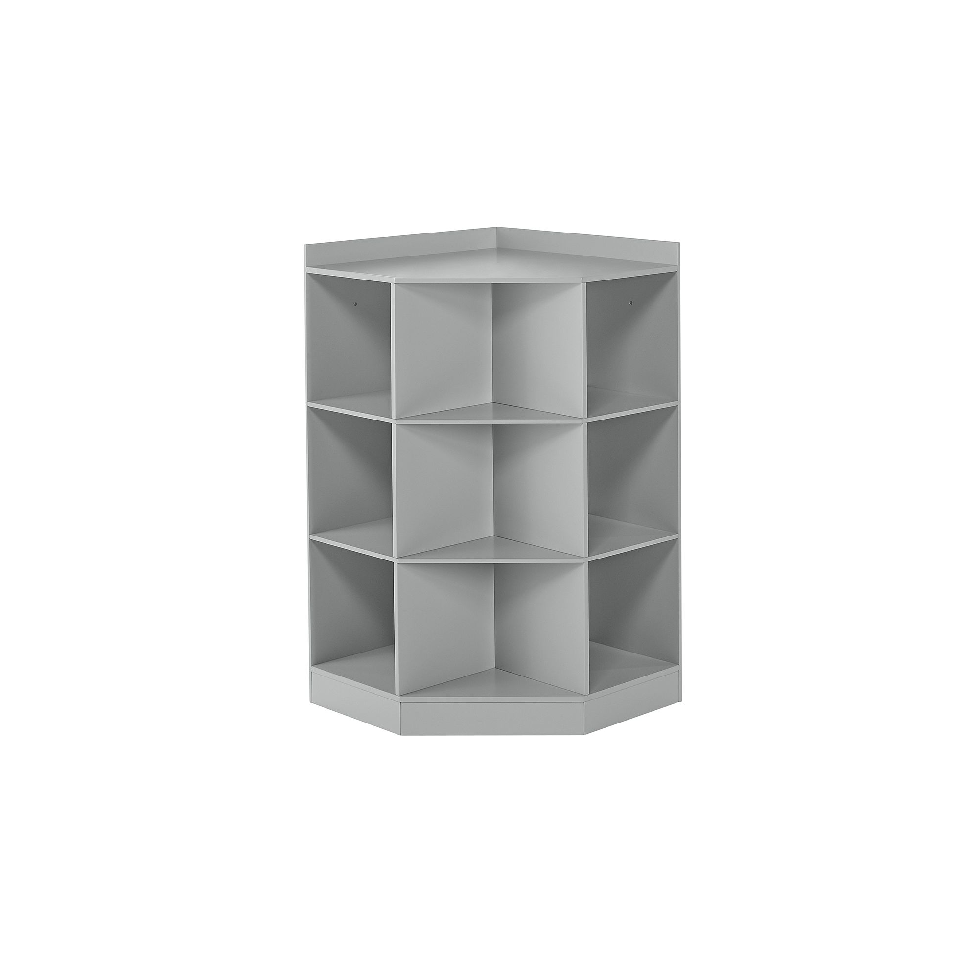 RiverRidge Kids Cubby Corner Storage Cabinet, Gray