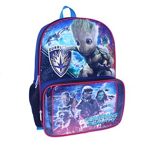 Kids Marvel Guardians of the Galaxy Vol. 2 Groot, Rocket Racoon & Star-Lord Backpack & Lunch Bag Set!