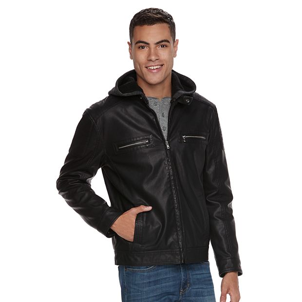 Monogram Leather Hooded Down Jacket - Men - Ready-to-Wear