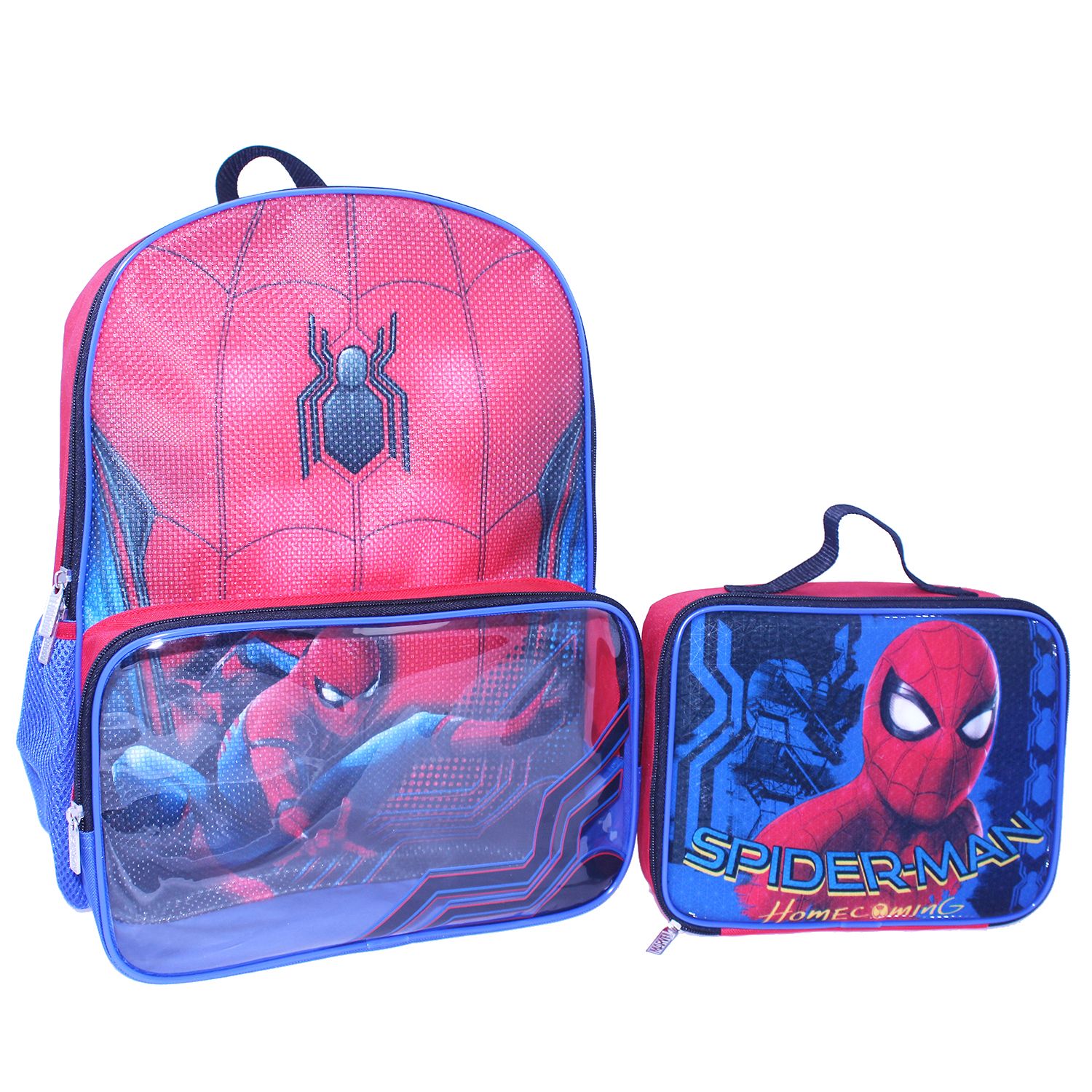 spiderman backpack with lunch bag