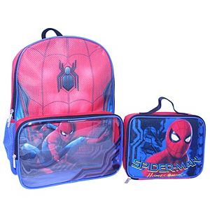 Kids Marvel Spider-Man Backpack & Lunch Bag Set