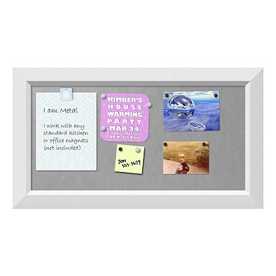 Amanti Art Small White Magnetic Bulletin Board Wall Decor
