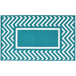 Garland Rug Chevron Framed Rug - 5' x 7'