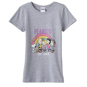Girls 7-16 Peanuts Rainbow Graphic Tee