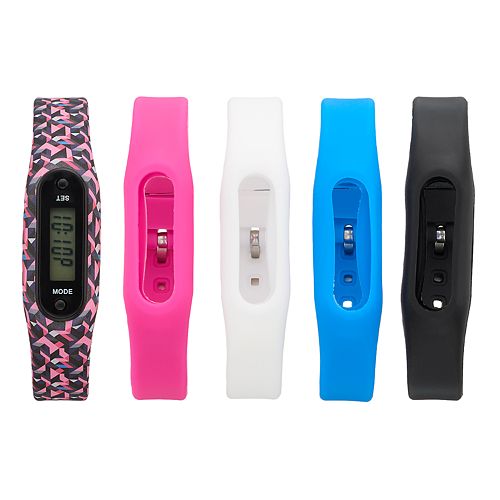 B-Fit Women's Slim Activity Tracker & Interchangeable Band Set ...