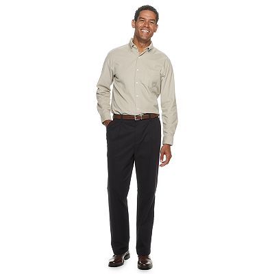 Men's Croft & Barrow Classic-Fit Easy-Care Stretch Pleated Khaki Pants