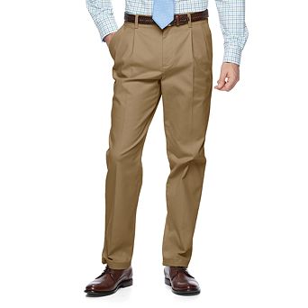 Men's Croft & Barrow® Classic-Fit Easy-Care Stretch Pleated Khaki Pants
