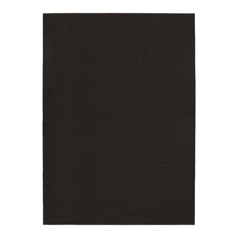 Garland Rug Town Square Solid Area Rug, Brown, 9X12 Ft