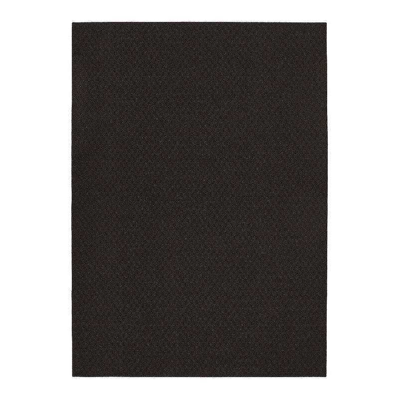 Garland Rug Town Square Solid Area Rug, Brown, 9X12 Ft