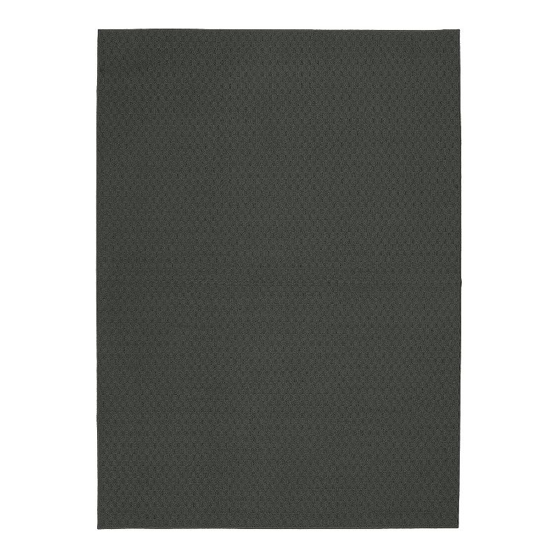 Garland Rug Town Square Solid Area Rug, Grey, 12Ft Sq