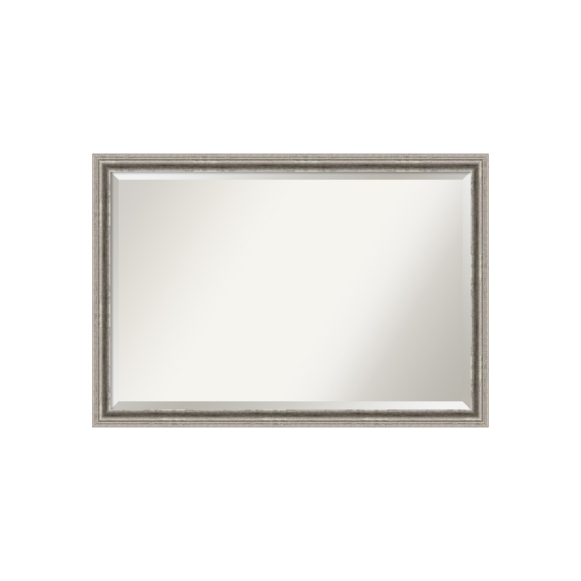 Amanti Art Silver Pewter Finish Wall Mirror