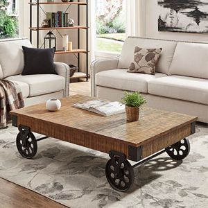 HomeVance Derry Industrial Coffee Table