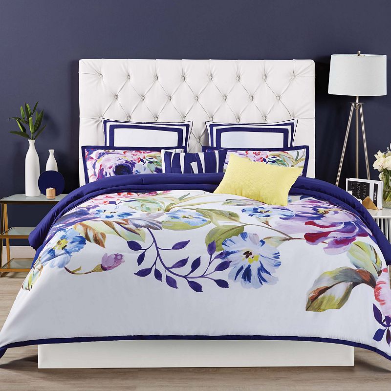 Christian Siriano Garden Bloom Comforter Set, Multicolor, King