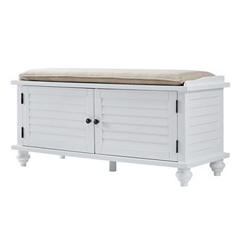 HomeVance Kiely Storage Bench & Cushion 2 pc Set