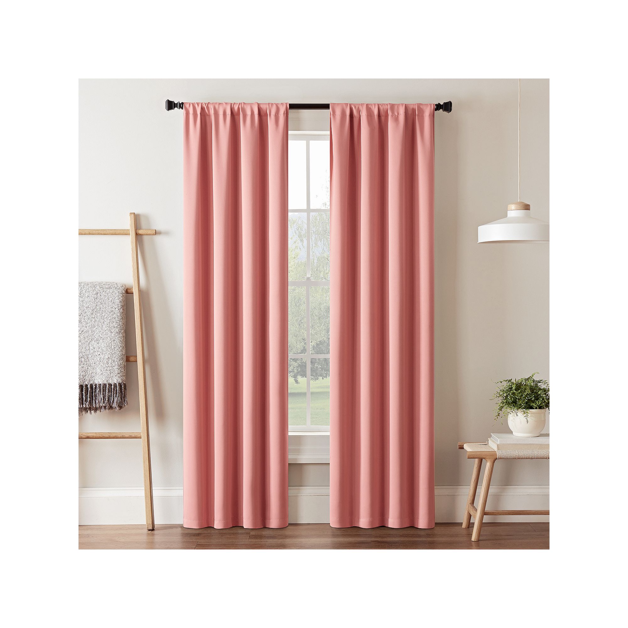 eclipse Darrell 1-Panel Blackout Curtain, Pink