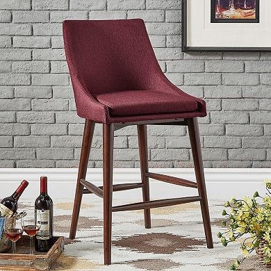 HomeVance Mid-Century Counter Stool 2-piece Set