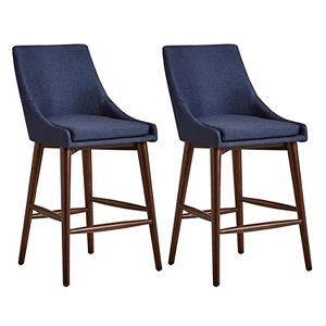 HomeVance Mid-Century Counter Stool 2-piece Set