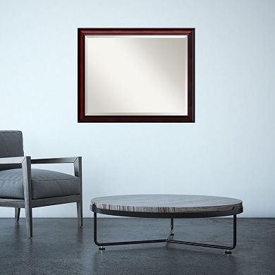 Amanti Art Rubino Cherry Finish Wall Mirror
