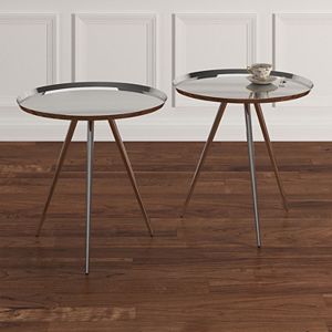 HomeVance Romeria Nesting Table 2-piece Set