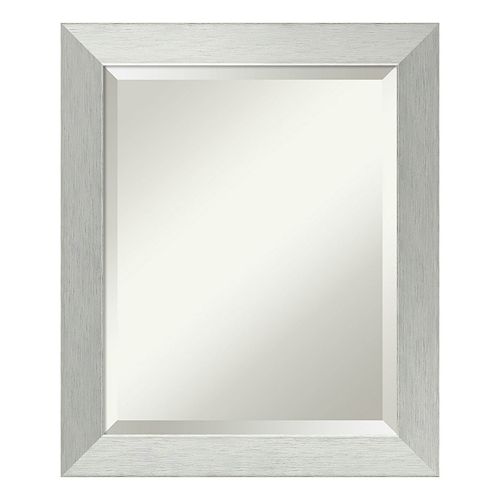 Amanti Art Silver Finish Wall Mirror
