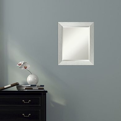 Amanti Art Silver Finish Wall Mirror