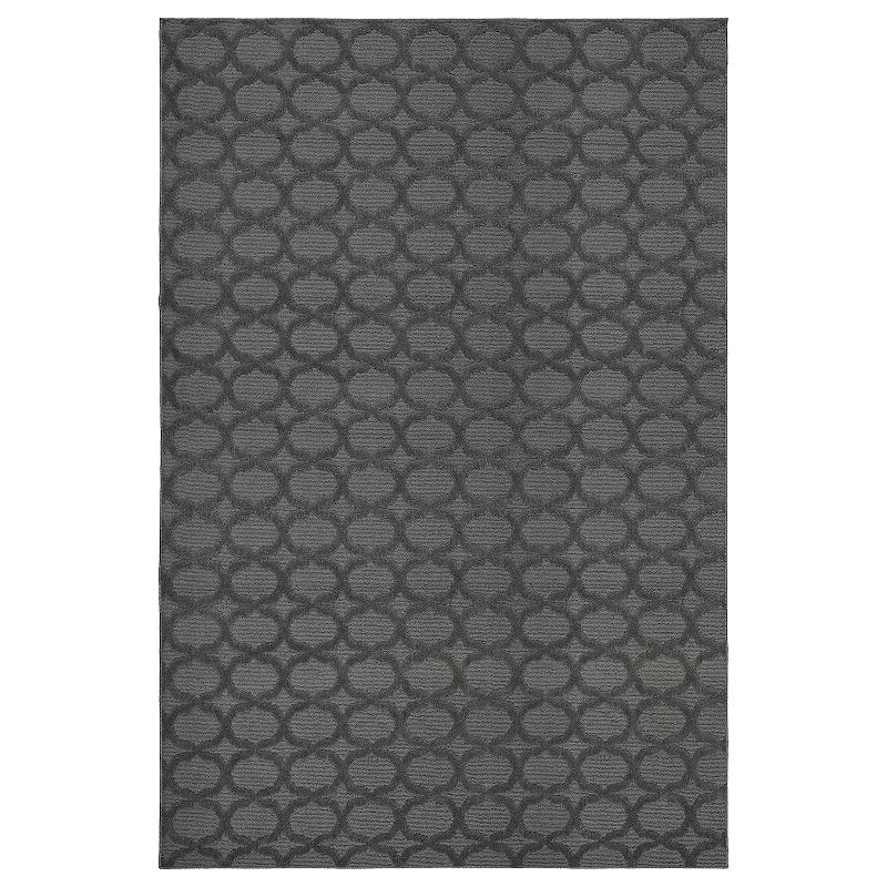 Garland Rug Sparta Trellis Rug, Grey, 9X12 Ft