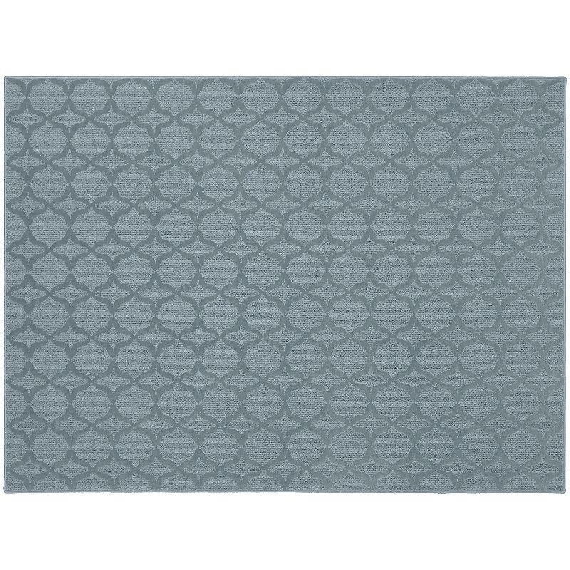 Garland Rug Sparta Trellis Rug, Blue, 7.5X9.5 Ft