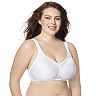Just My Size Women's Cushion Strap Minimizer Wire Free Bra, White, 38D :  : Clothing, Shoes & Accessories