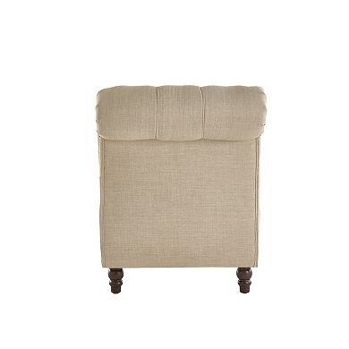 HomeVance Tufted Chaise Lounge Chair & Pillow 2-piece Set