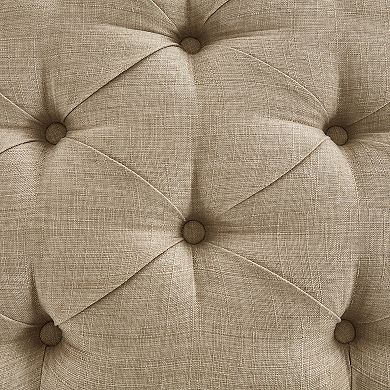 HomeVance Tufted Chaise Lounge Chair & Pillow 2-piece Set