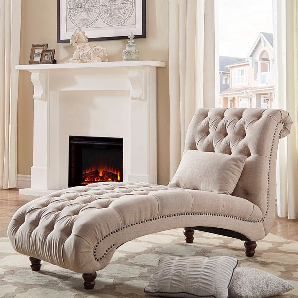 Tufted outlet chaise lounge