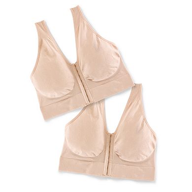Just My Size Bras: 2-pack Pure Comfort Full-Figure Front Closure Bra MJ127P