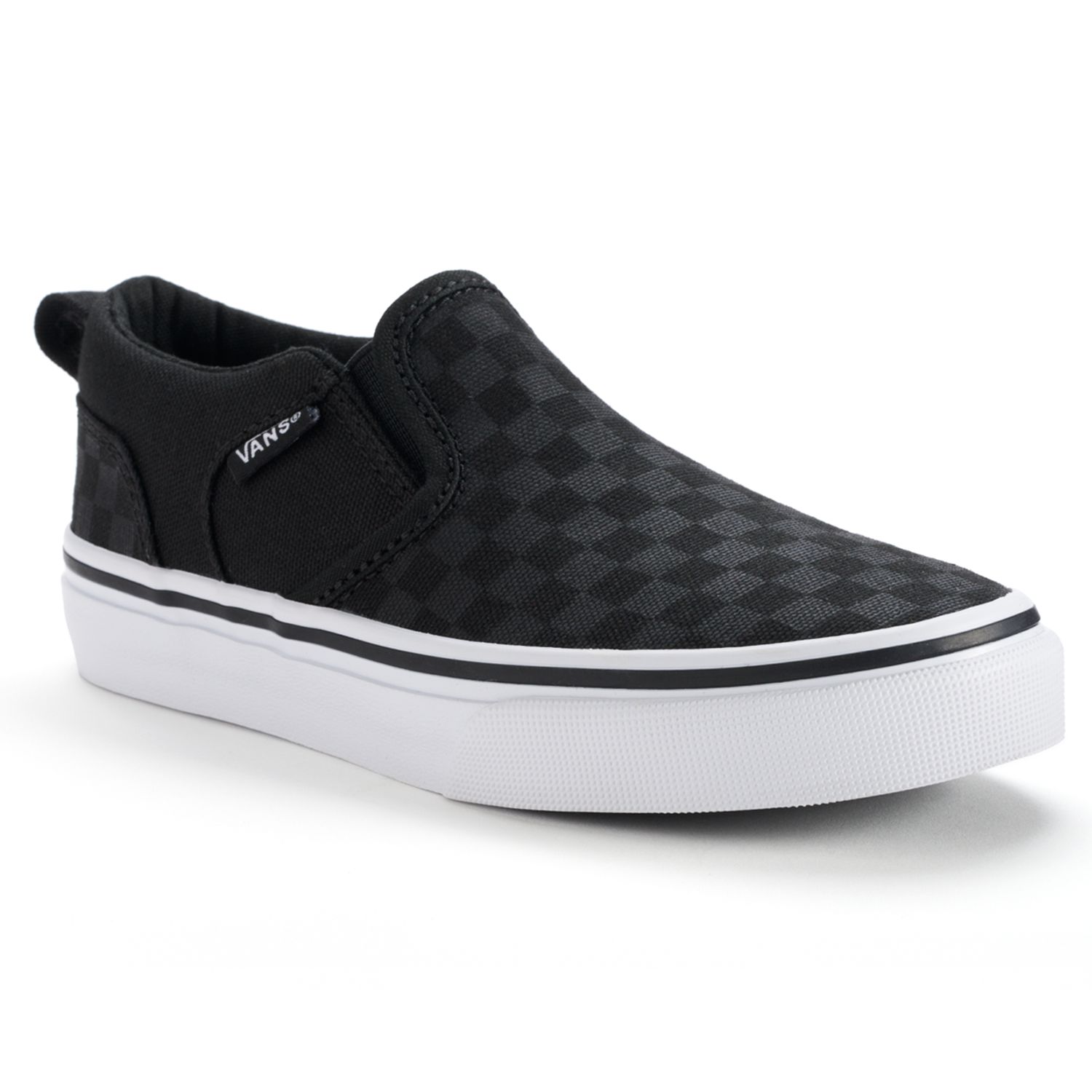 Vans® Asher Kid's Checkered Skate Shoes